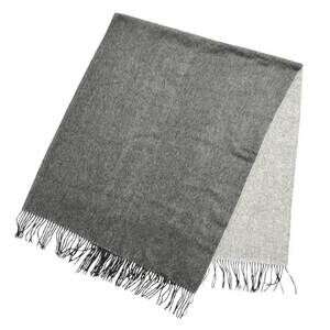 YVES SAINT LAURENT Cashmere Scarf, Large Shawl, Gray, Men's/Women's, Unisex, ...